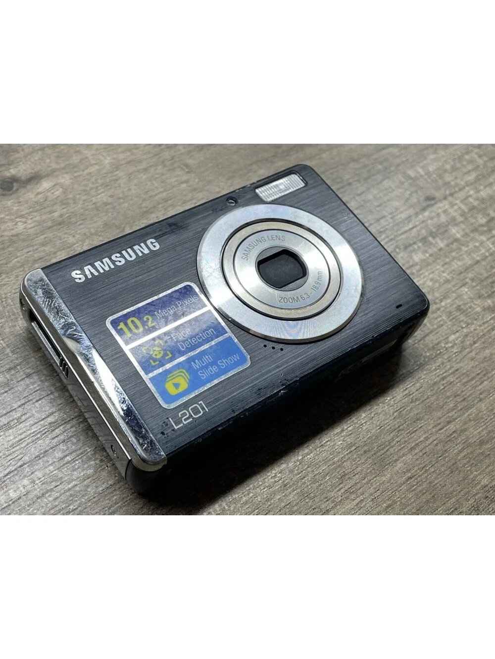 Samsung L Series L201 10.2MP Digital Camera Black *UNTESTED (No Battery)